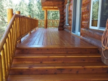 Log home remodel